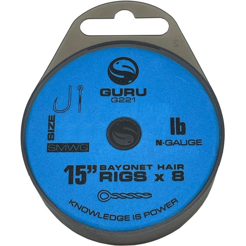 

Поводок рыболовный GURU Поводок готовый SMWG Bayonet Ready Rigs 15" 14 0,17мм 8шт, GRR225