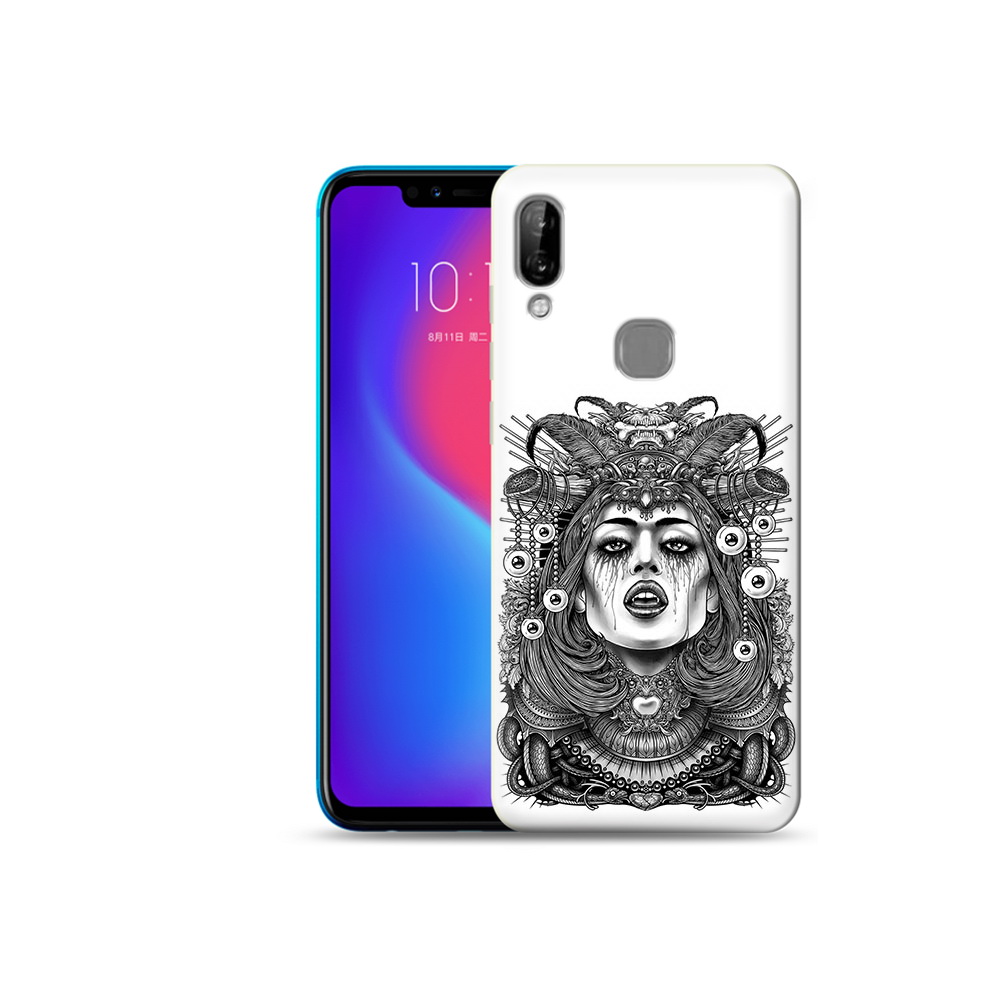 

Чехол MyPads Tocco для Lenovo S5 Pro портрет девушки черно белый, Прозрачный, Tocco