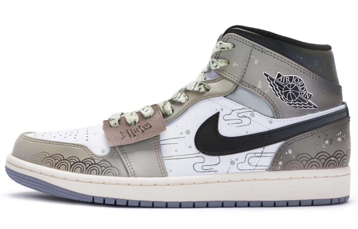 

Кеды унисекс Jordan Air Jordan 1 Mid серые 40 EU, Серый, Air Jordan 1 Mid