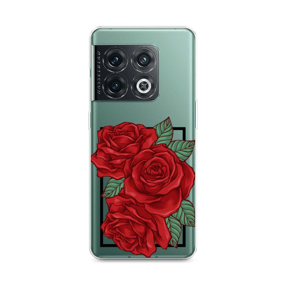 

Чехол на OnePlus 10 Pro 5G "Три алые розы", Красный, 152150-2