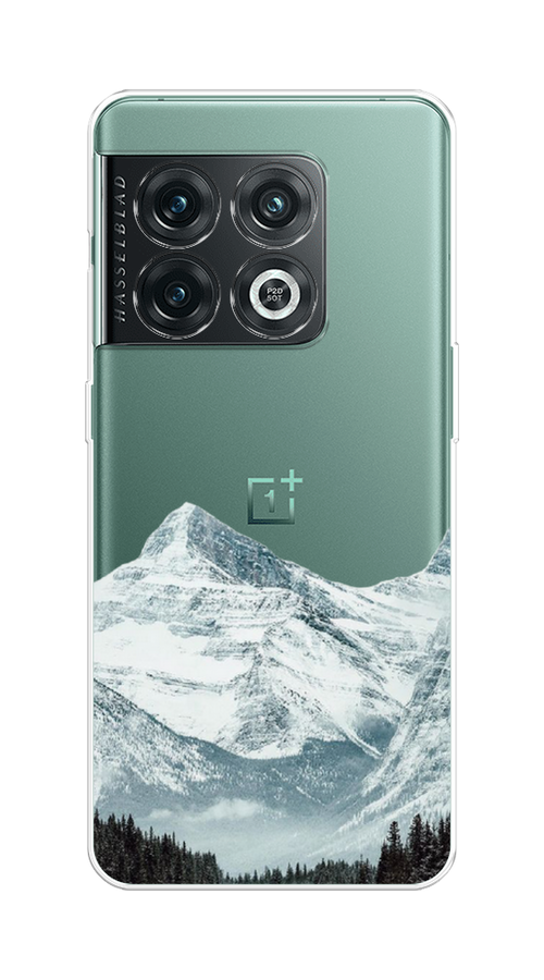 

Чехол на OnePlus 10 Pro 5G "Горы арт 1", Белый;зеленый, 152150-2