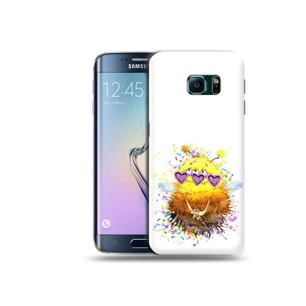 

Чехол MyPads Tocco для Samsung Galaxy S6 Edge Пушитый шмель, Прозрачный, Tocco