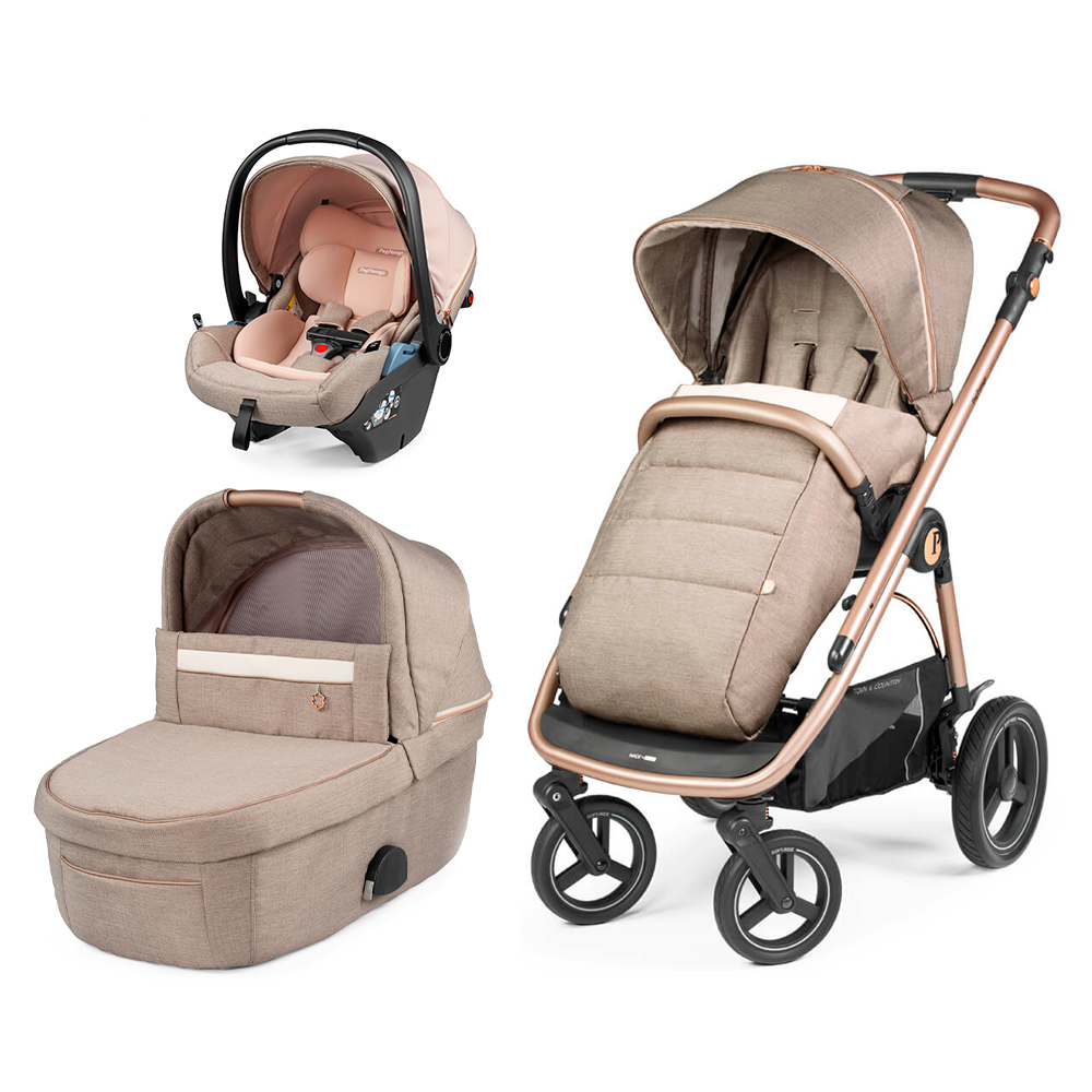 Коляска 3 в 1 Peg-Perego Veloce TC Lounge Mon Amour люлька для ypsi mon amour peg perego