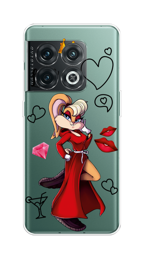 

Чехол на OnePlus 10 Pro 5G "Rich Lola Bunny", Красный;бежевый;оранжевый, 152150-6