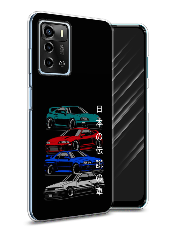 

Чехол Awog на ZTE Blade A72 / ЗТЕ Блэйд A72 "JDM Legend cars", Разноцветный, 135450-5