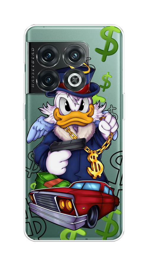 

Чехол на OnePlus 10 Pro 5G "Scrooge McDuck with a Gold Chain", Красный;синий;белый, 152150-6