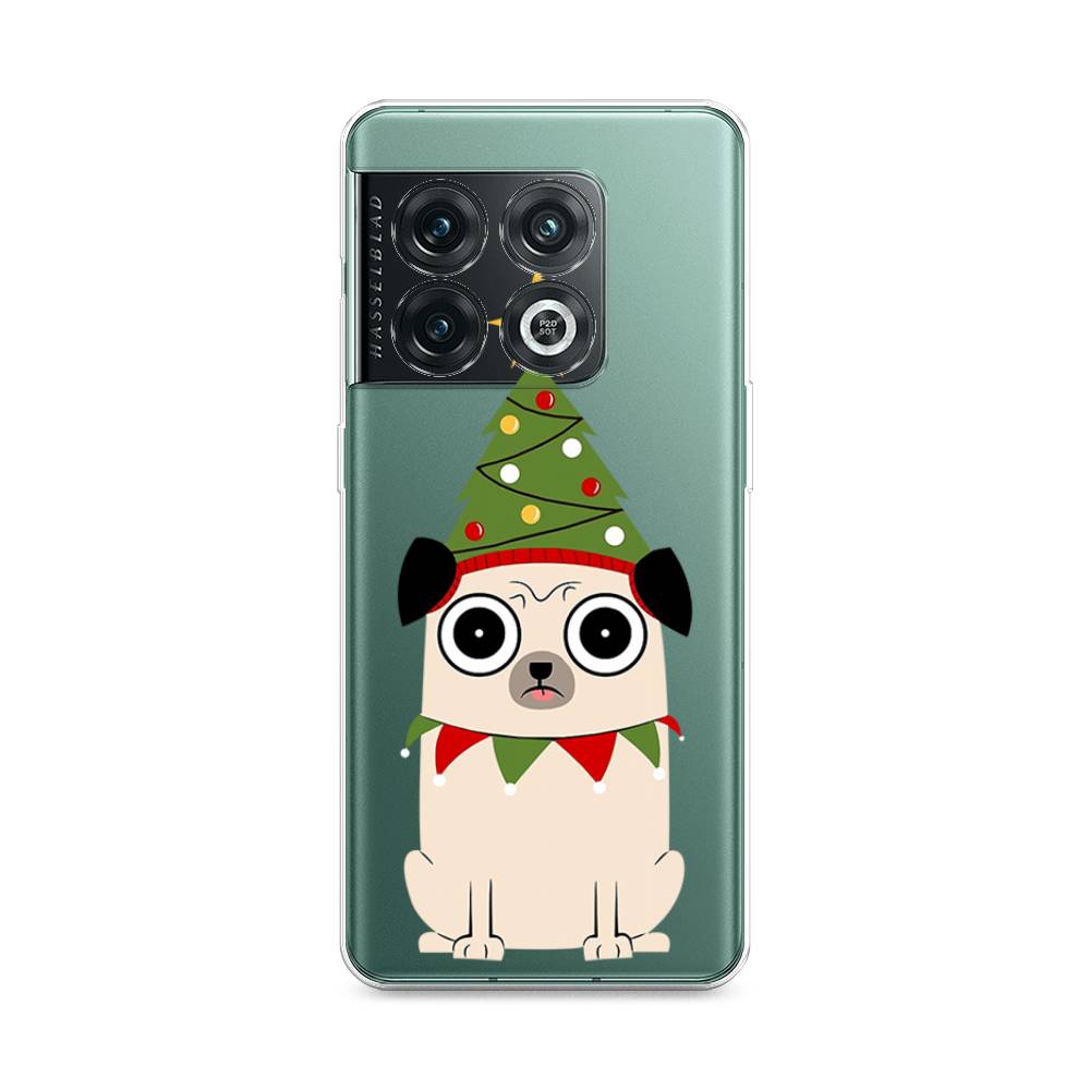 

Чехол на OnePlus 10 Pro 5G "Собачка с ёлочкой", Бежевый;красный;зеленый, 152150-1