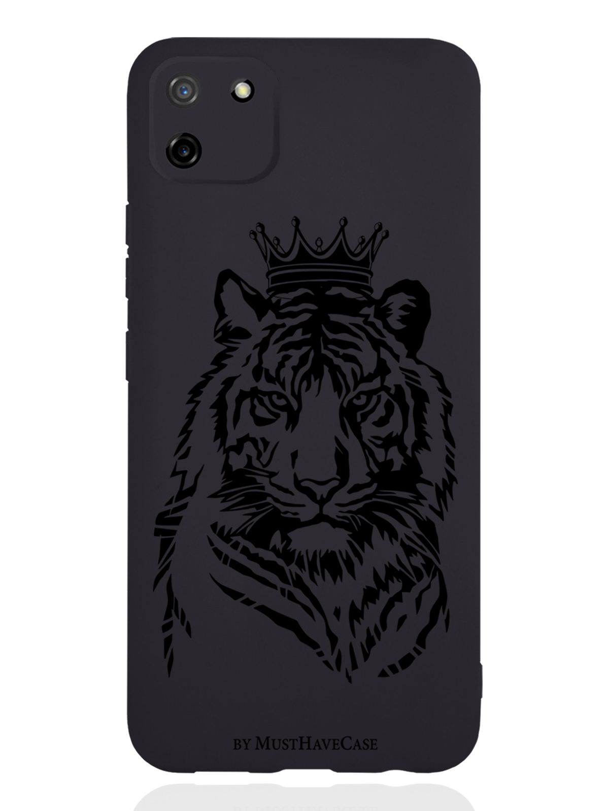 

Чехол MustHaveCase RealMe C11 Тигр с Короной, Черный, RealMe C11 Тигр с Короной