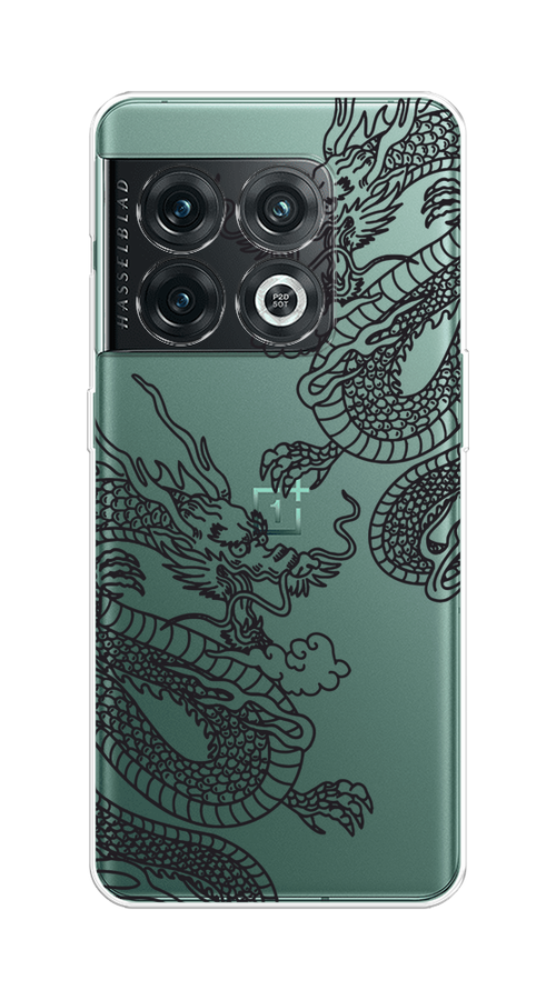 

Чехол на OnePlus 10 Pro 5G "Два китайских дракона", Серый;черный, 152150-1