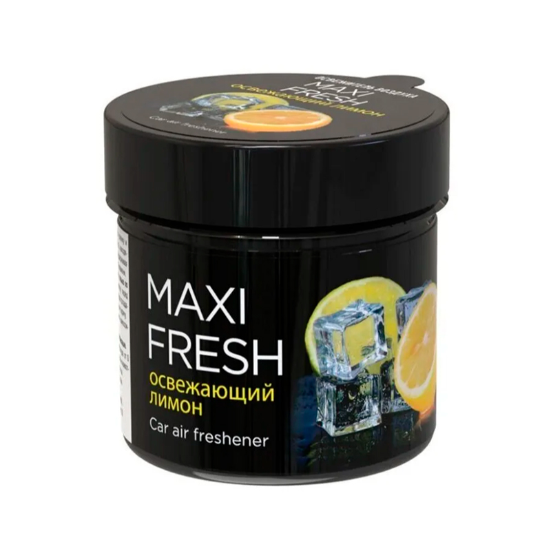 

Ароматизатор на панель (Освежающий лимон) MAXIFRESH (гелевый) CMF-114, Черный