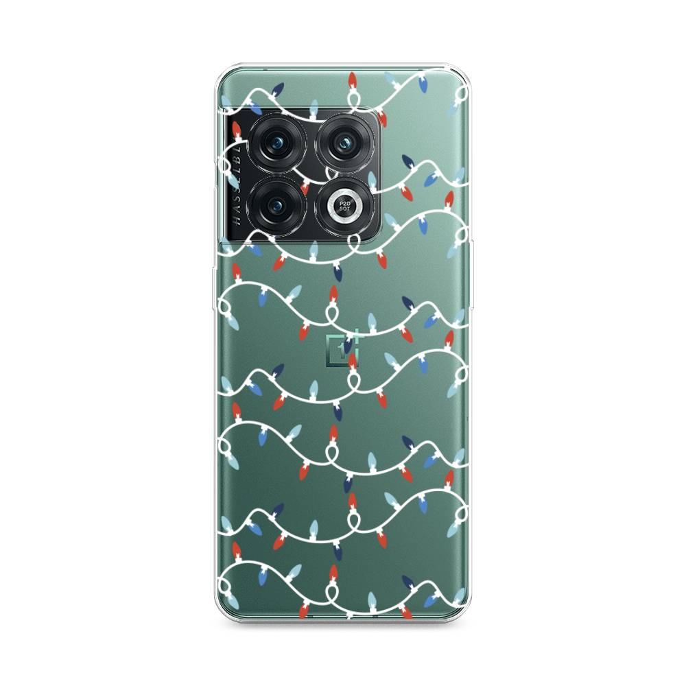 

Чехол на OnePlus 10 Pro 5G "Разноцветная гирлянда", Белый;красный;синий, 152150-5