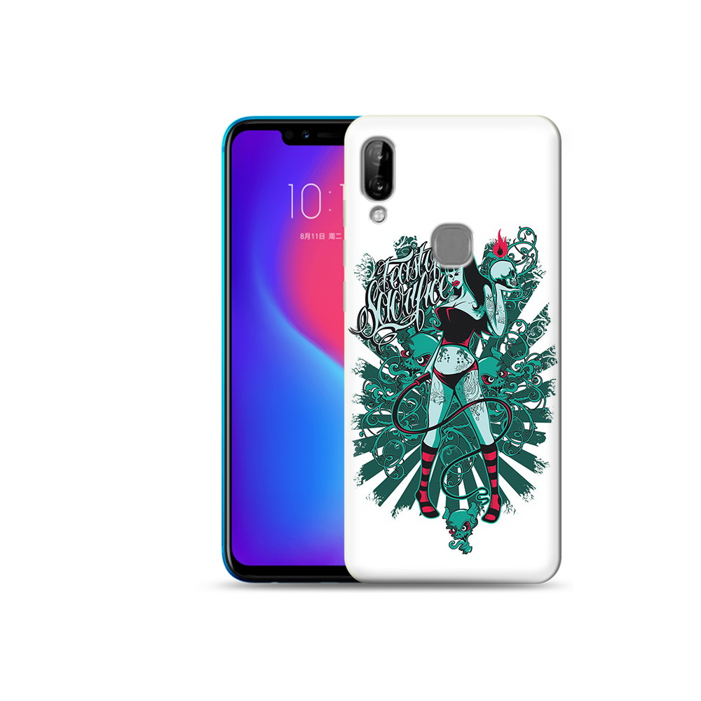 

Чехол MyPads Tocco для Lenovo S5 Pro нарисованная девушка в татуировках, Прозрачный, Tocco