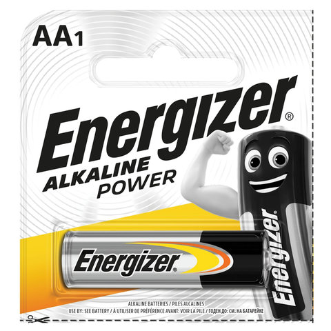 Батарейка ENERGIZER Alkaline Power, комплект 12 шт., AA (LR06, 15А), алкалиновая, пальчико