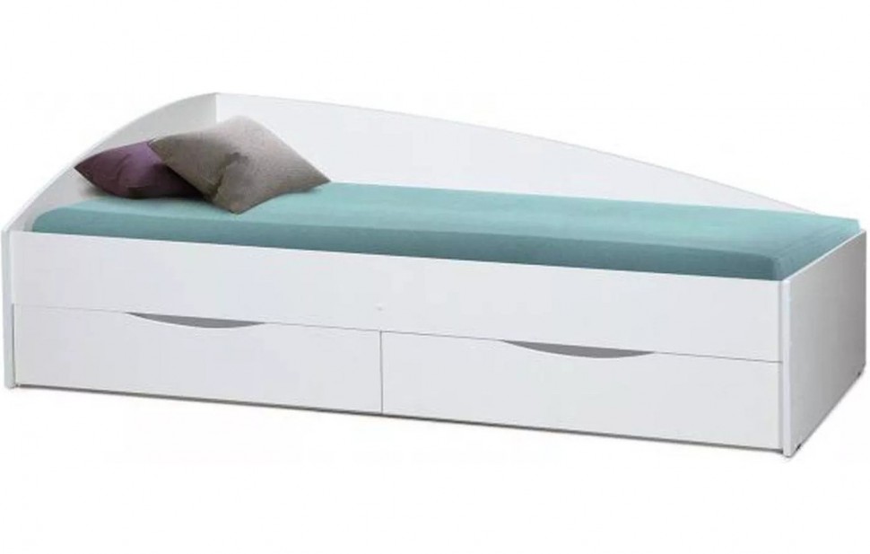 

Олмеко Кровать Фея - 3 одинарная асимметричная (800х1900) белый, 32580