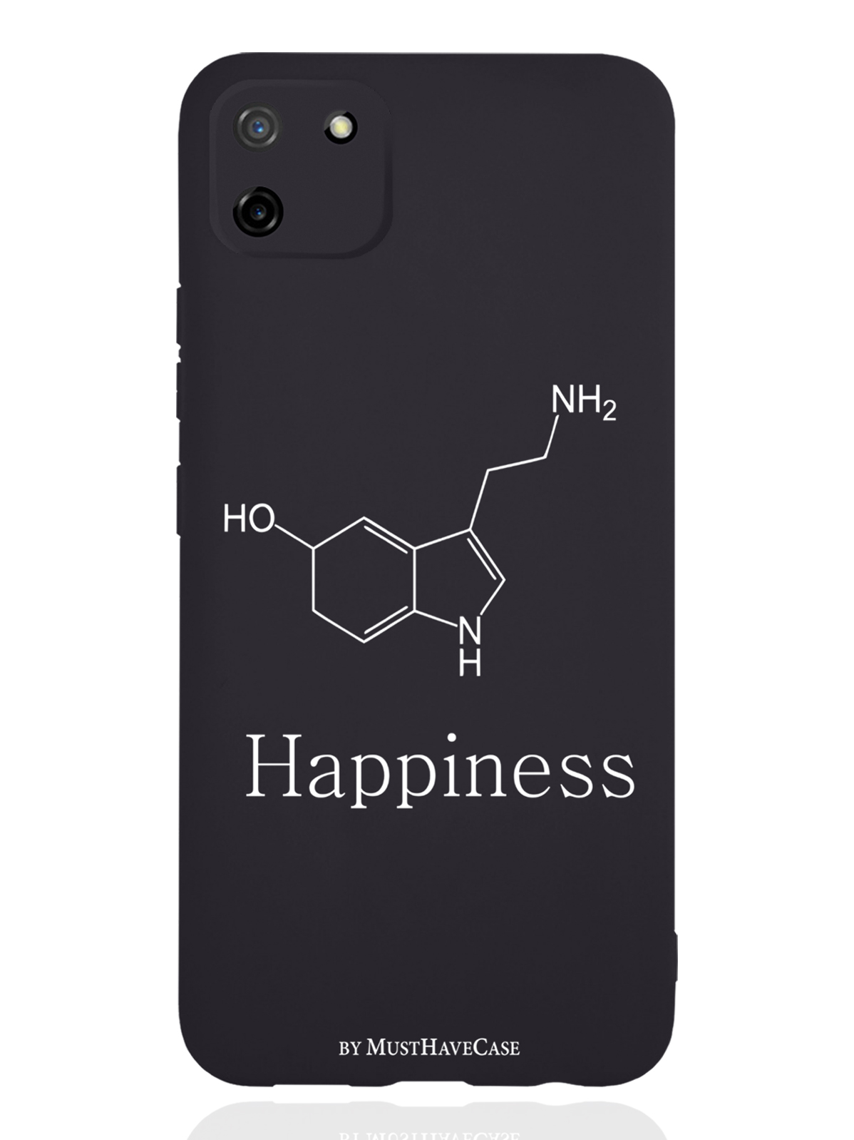 

Чехол MustHaveCase RealMe C11 Молекула счастья, Черный;белый, RealMe C11 Молекула счастья