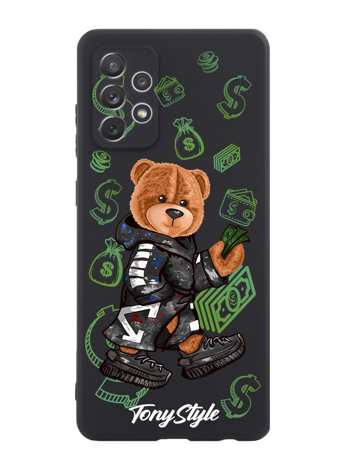 

Чехол Tony Style Samsung Galaxy A72 Tony Style Деньги, Коричневый;черный;зеленый, Samsung Galaxy A72 Tony Style Деньги
