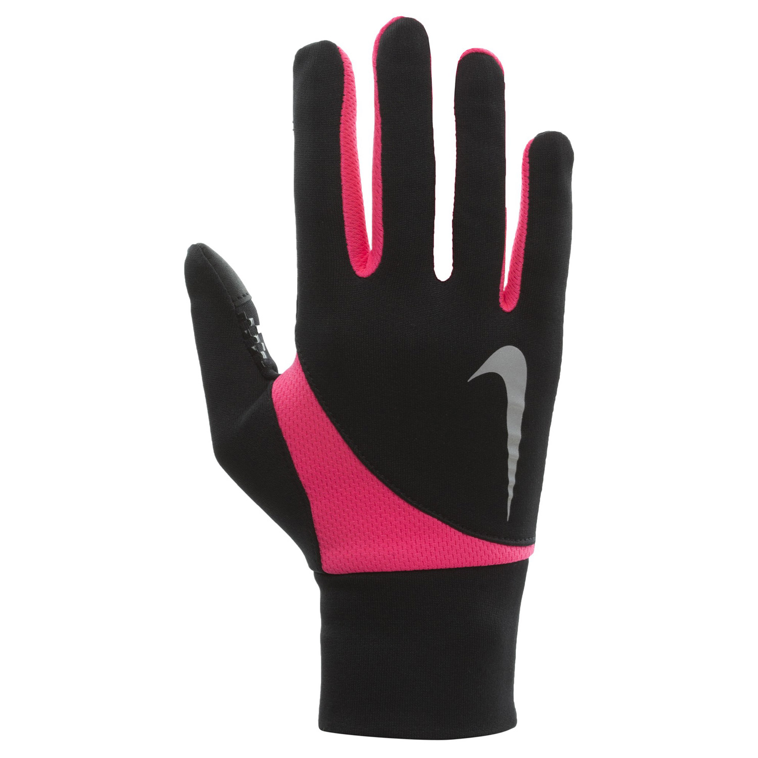 фото Перчатки для бега, nike women's dri-fit tailwind run gloves m black/hyper pink, m