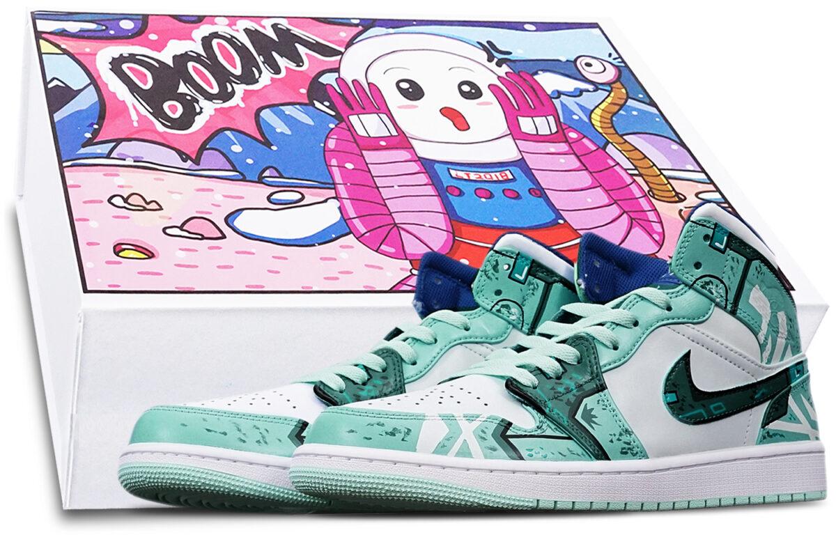 

Кеды унисекс Jordan Air Jordan 1 Mid зеленые 45 EU, Зеленый, Air Jordan 1 Mid