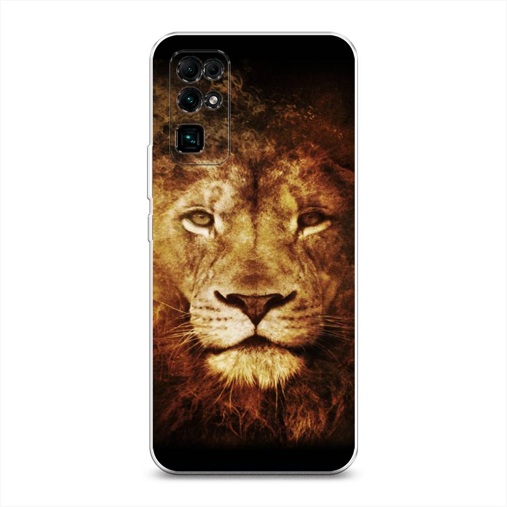 

Чехол на Honor 30 "Лев", Черный;коричневый;желтый, 612150-6