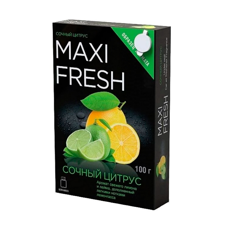 фото Ароматизатор под сиденье (сочный цитрус) (100 г) maxifresh mf-112