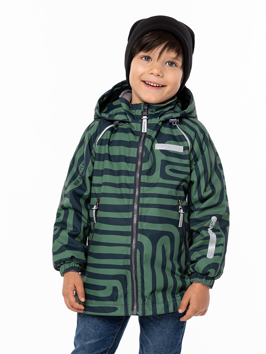 

Ветровка детская NIKASTYLE 4л1324, бамбук, 110, Хаки, 4л1324