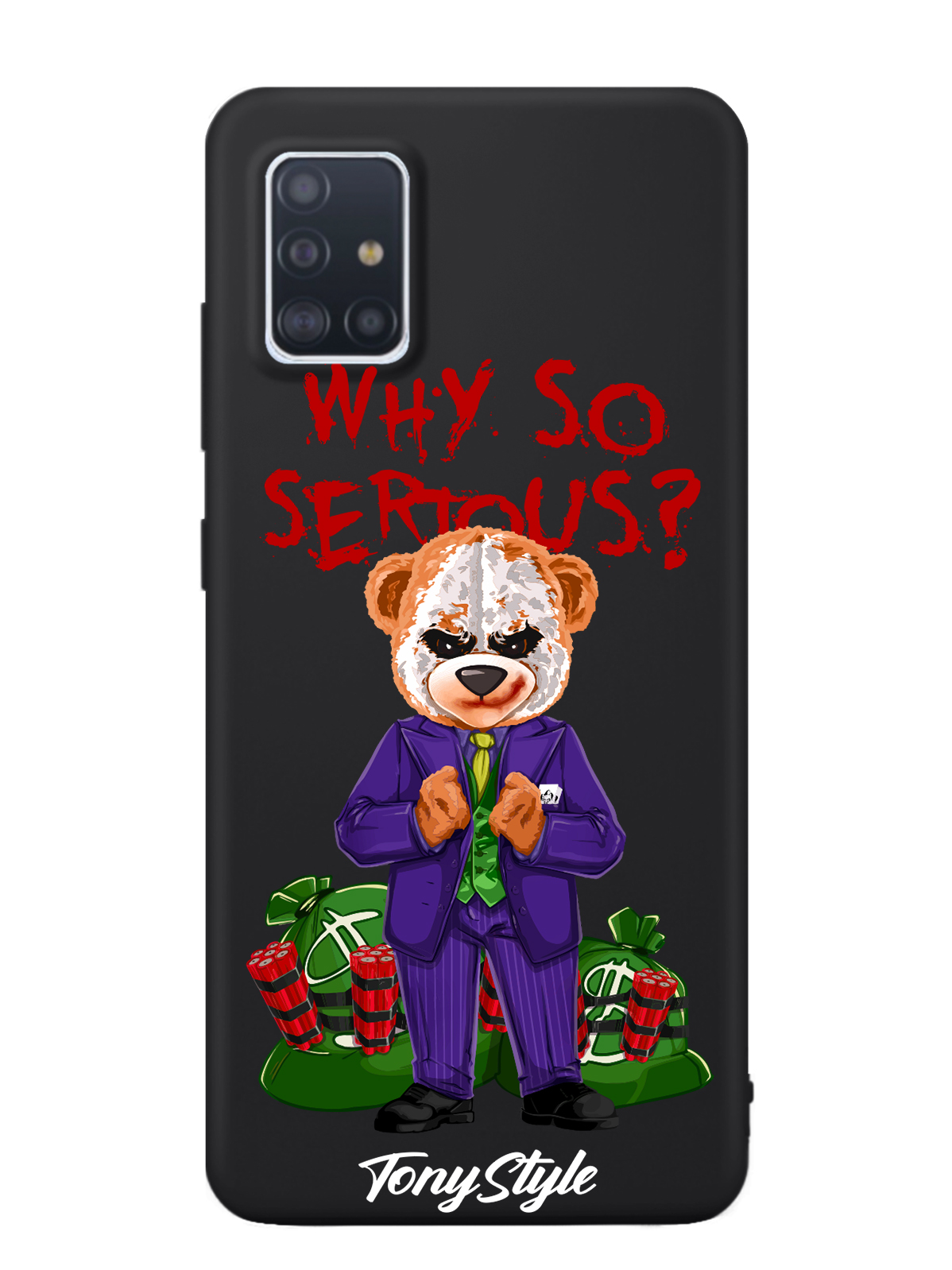 

Чехол Tony Style Samsung Galaxy A51 Tony Style Джокер Joker Why so serious, Samsung Galaxy A51 Tony Style Джокер Joker Why so serious