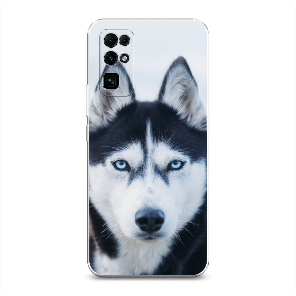 

Чехол на Honor 30 "Хаски 2", Синий;белый, 612150-1