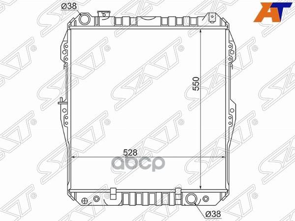 

Радиатор Toyota Surf/Hilux/4-Runner 1kz-Te 3.0 93-95 Алюминий Sat арт. ST-10-0031