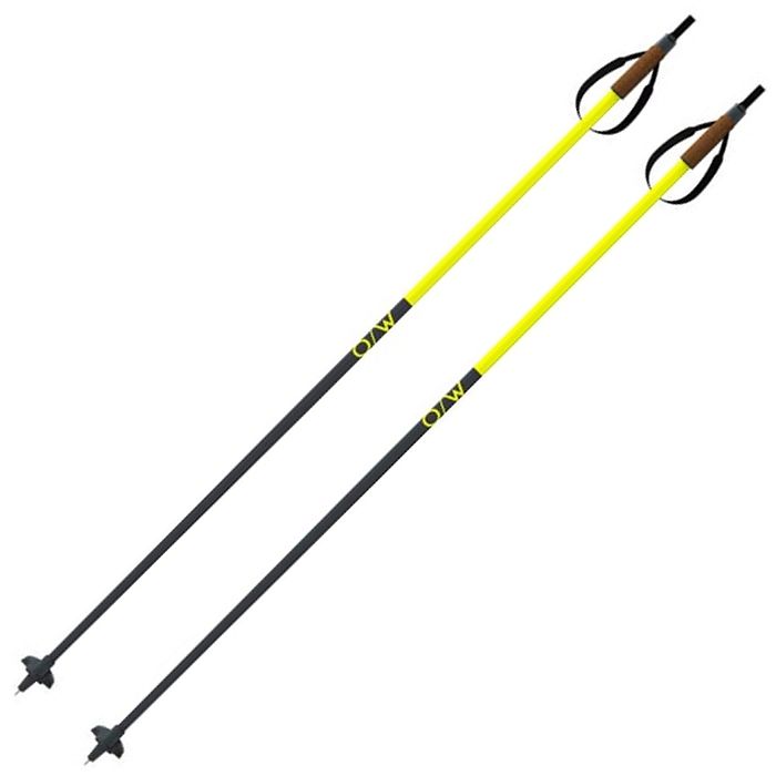 Лыжные палки ONEWAY (OZ46422) Diamond Sprint JR. (Стекловолокно 100%) черный, желтый 130