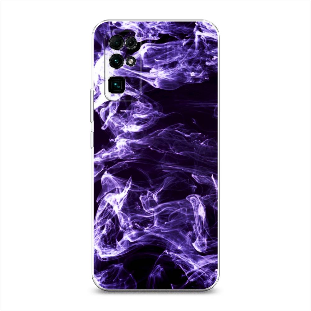 

Чехол на Honor 30 "Фиолетовый дым", Фиолетовый;белый;черный, 612150-3