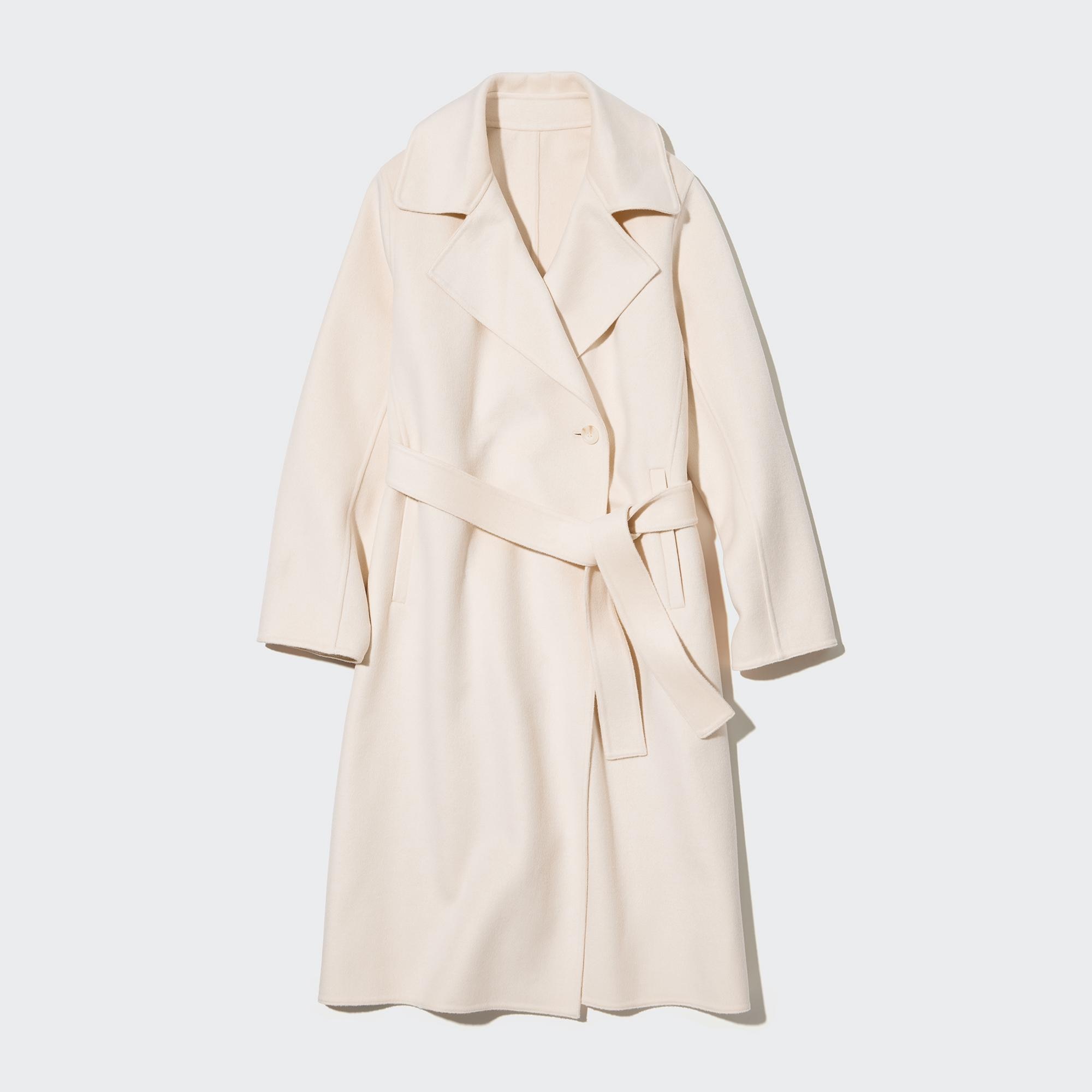 Пальто женское UNIQLO 450500COL01 белое M (доставка из-за рубежа)