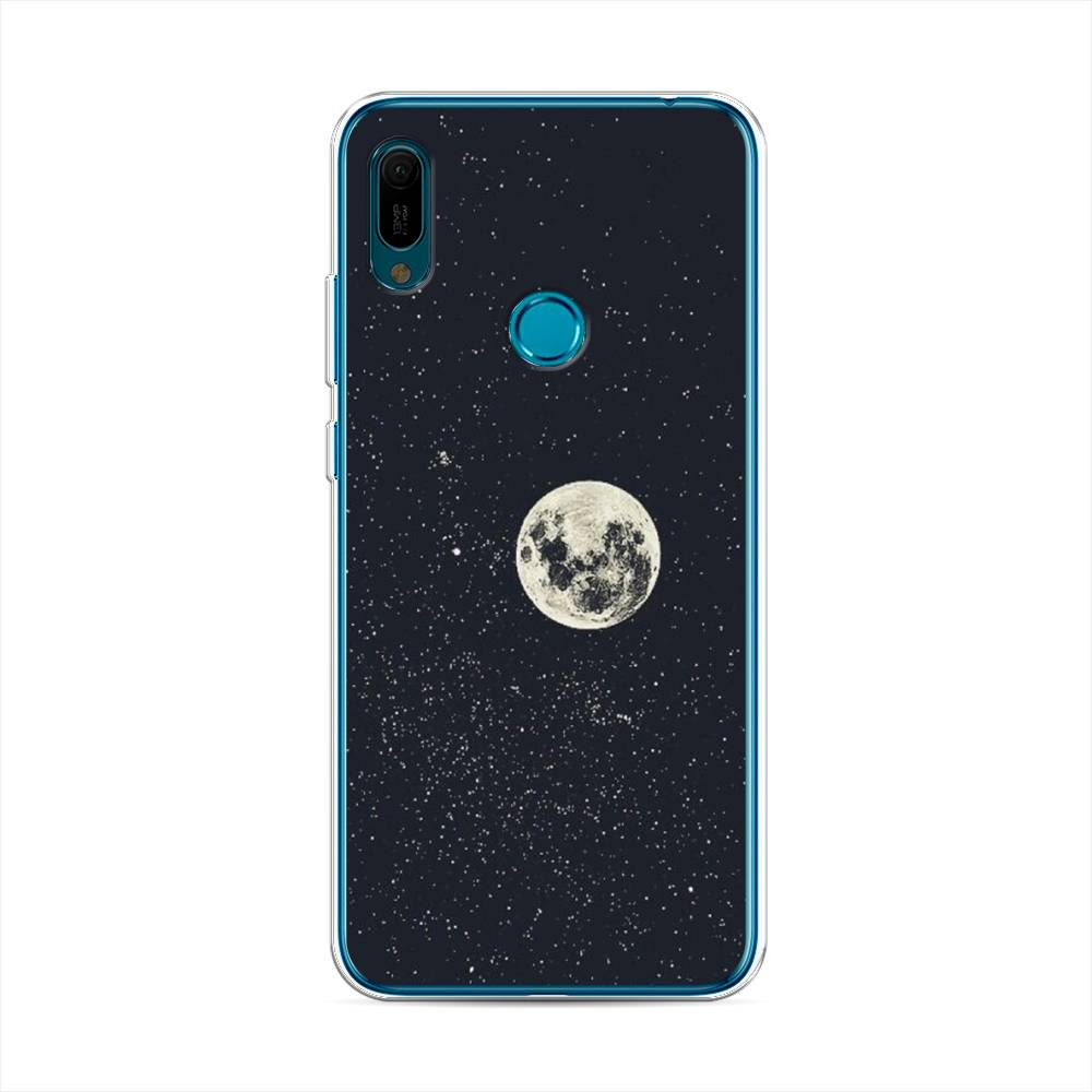 

Чехол на Huawei Y6 2019 "Полнолуние", Красный, 68650-2