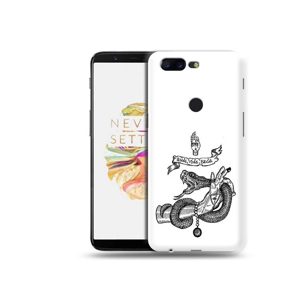 

Чехол MyPads Tocco для OnePlus 5T змея на руке рисунок, Прозрачный, Tocco