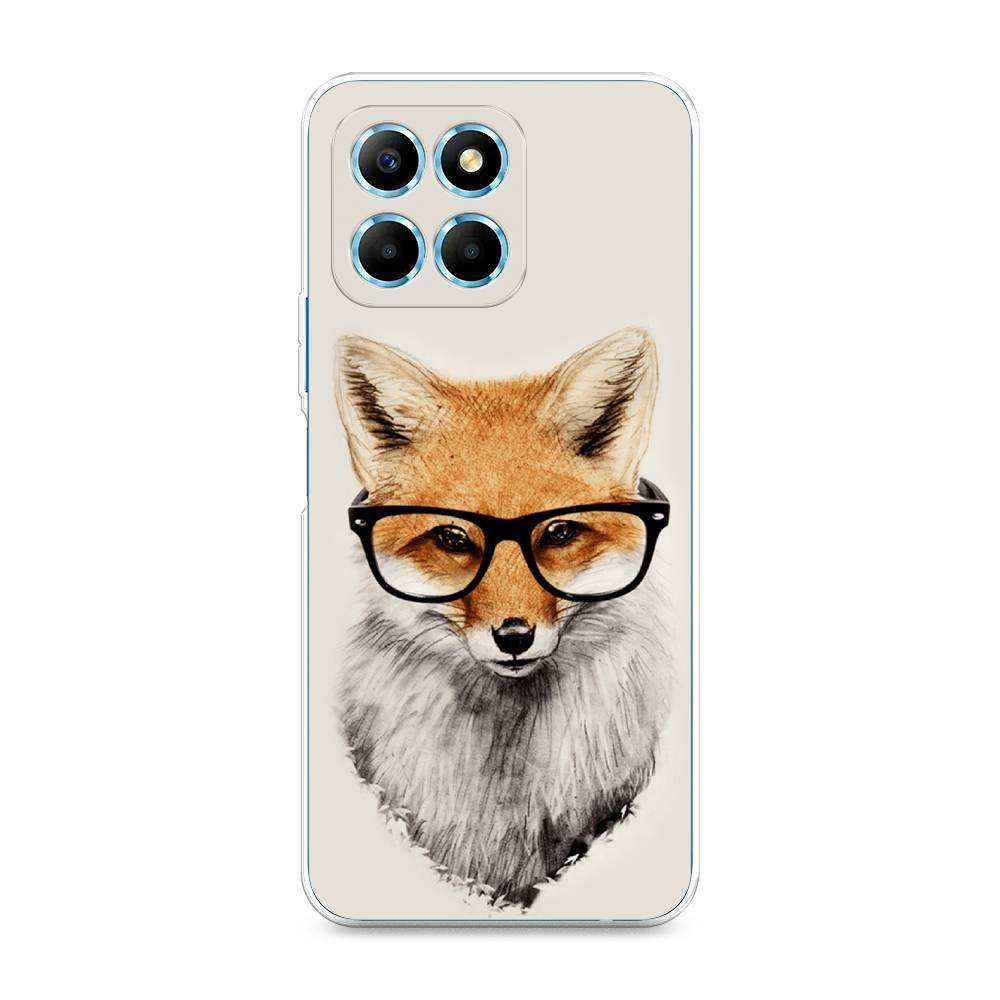 

Чехол Awog 6120250-10 для Honor X6s "Лиса в очках", Бежевый, 6120250-10