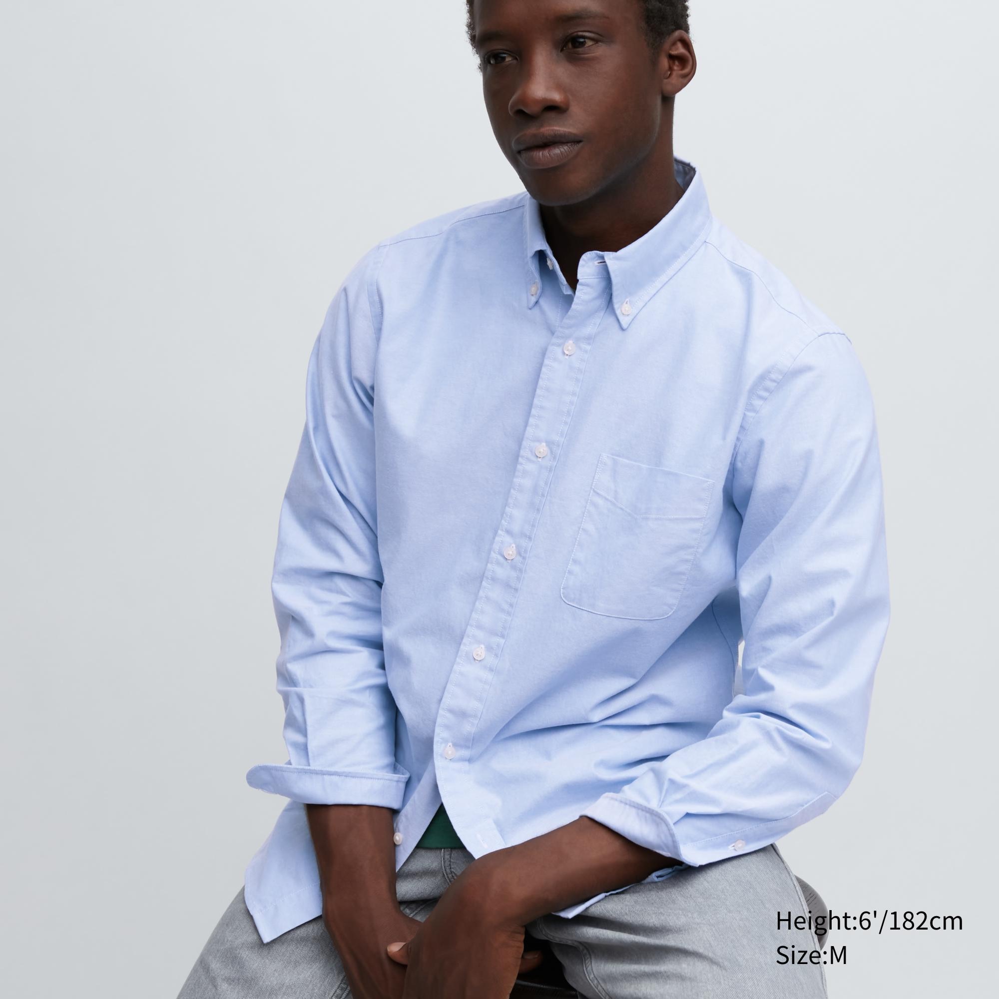 

Рубашка мужская UNIQLO 455955COL64 синяя XL (доставка из-за рубежа), Синий, 455955COL64