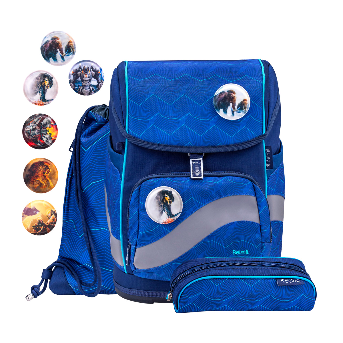 

Ранец Belmil Premium Smarty 405-51-P-RS-8-Estate-Blue, Синий, Belmil Premium Smarty