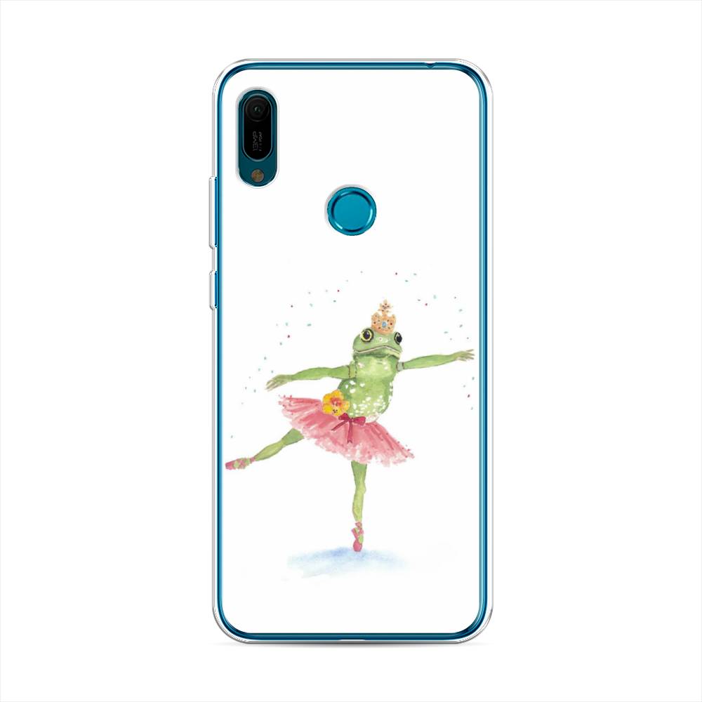 

Чехол на Huawei Y6 2019 "Лягушка-балерина", Зеленый, 68650-4