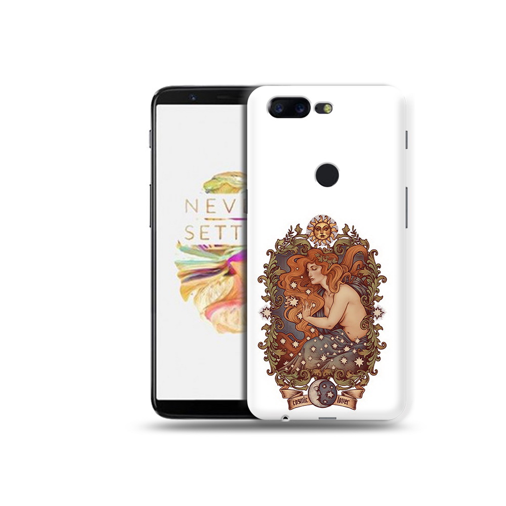

Чехол MyPads Tocco для OnePlus 5T звездная девушка абстракция, Прозрачный, Tocco
