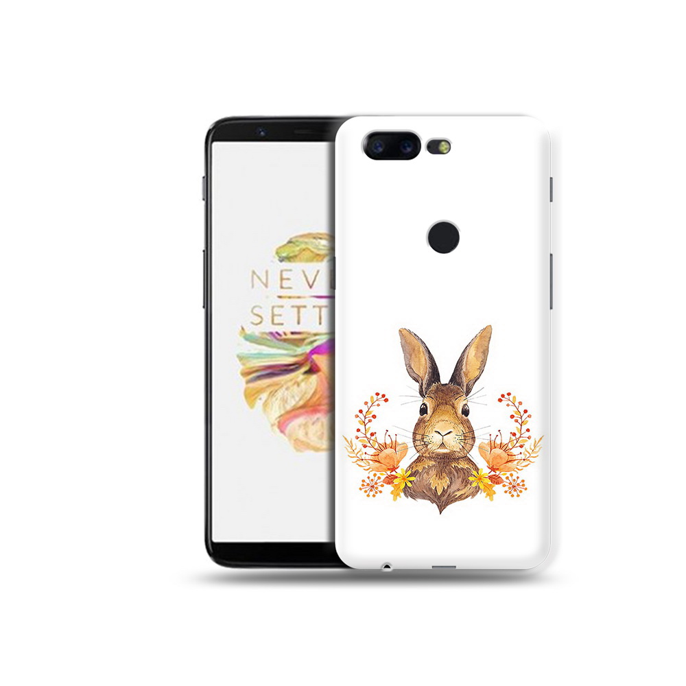 

Чехол MyPads Tocco для OnePlus 5T зайка в цветах, Прозрачный, Tocco