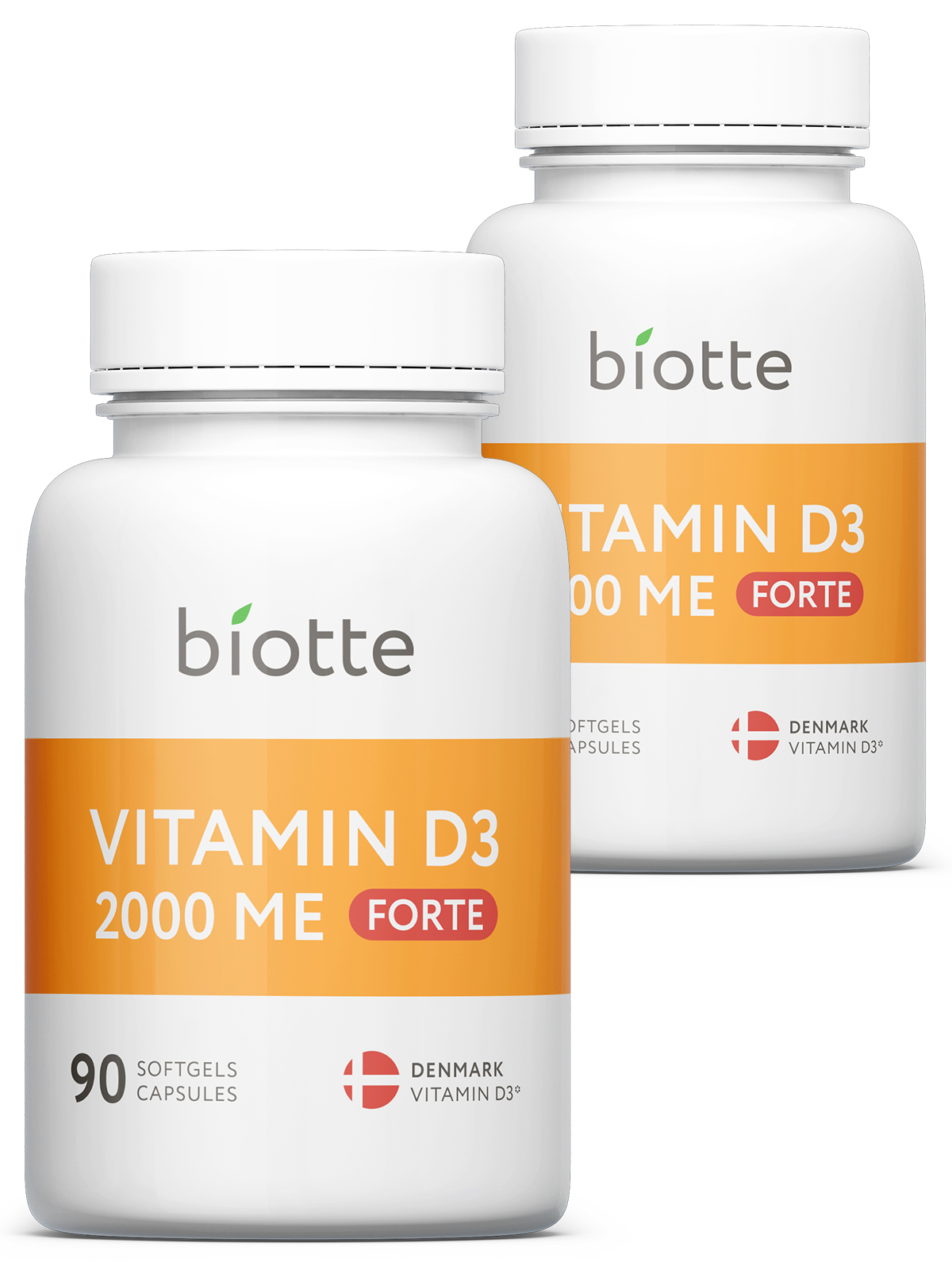 Купить Набор Vitamin Д3 Denmark forte Biotte 2000 me капсулы 90 шт. 2 упаковки