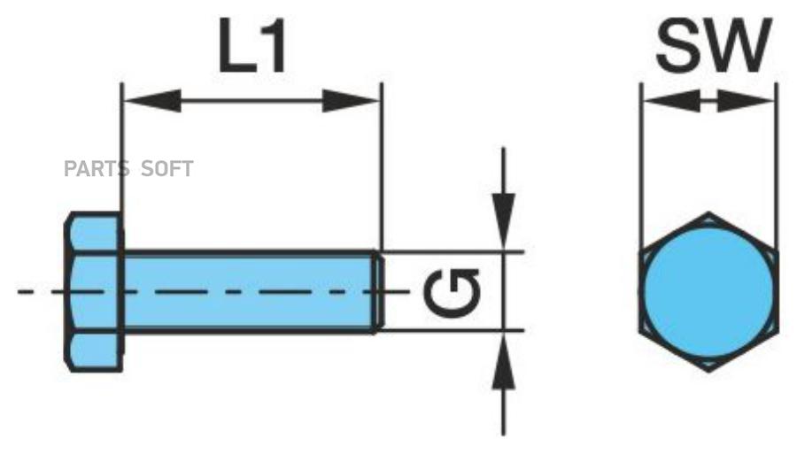 Болт крепления суппорта M16x1.5x60 BPW BPW 0250298720