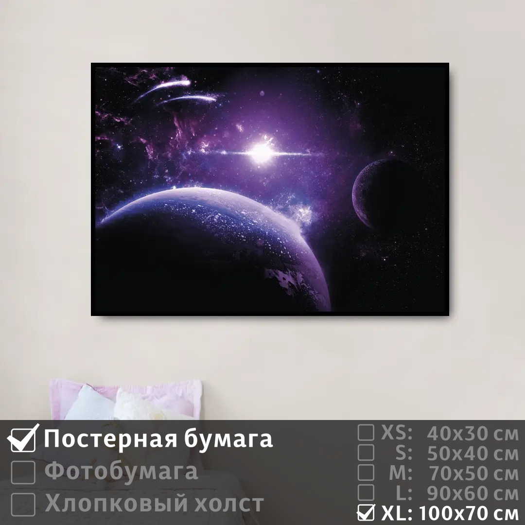 

Постер на стену ПолиЦентр Фантастические планеты 100х70 см, ФантастическиеПланеты1
