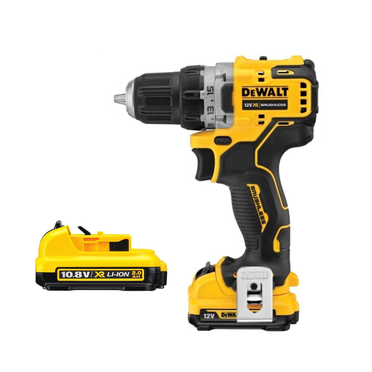 Дрель аккумуляторная DEWALT DCD701N-XJ (без АКБ и ЗУ) + Аккумулятор DCB127