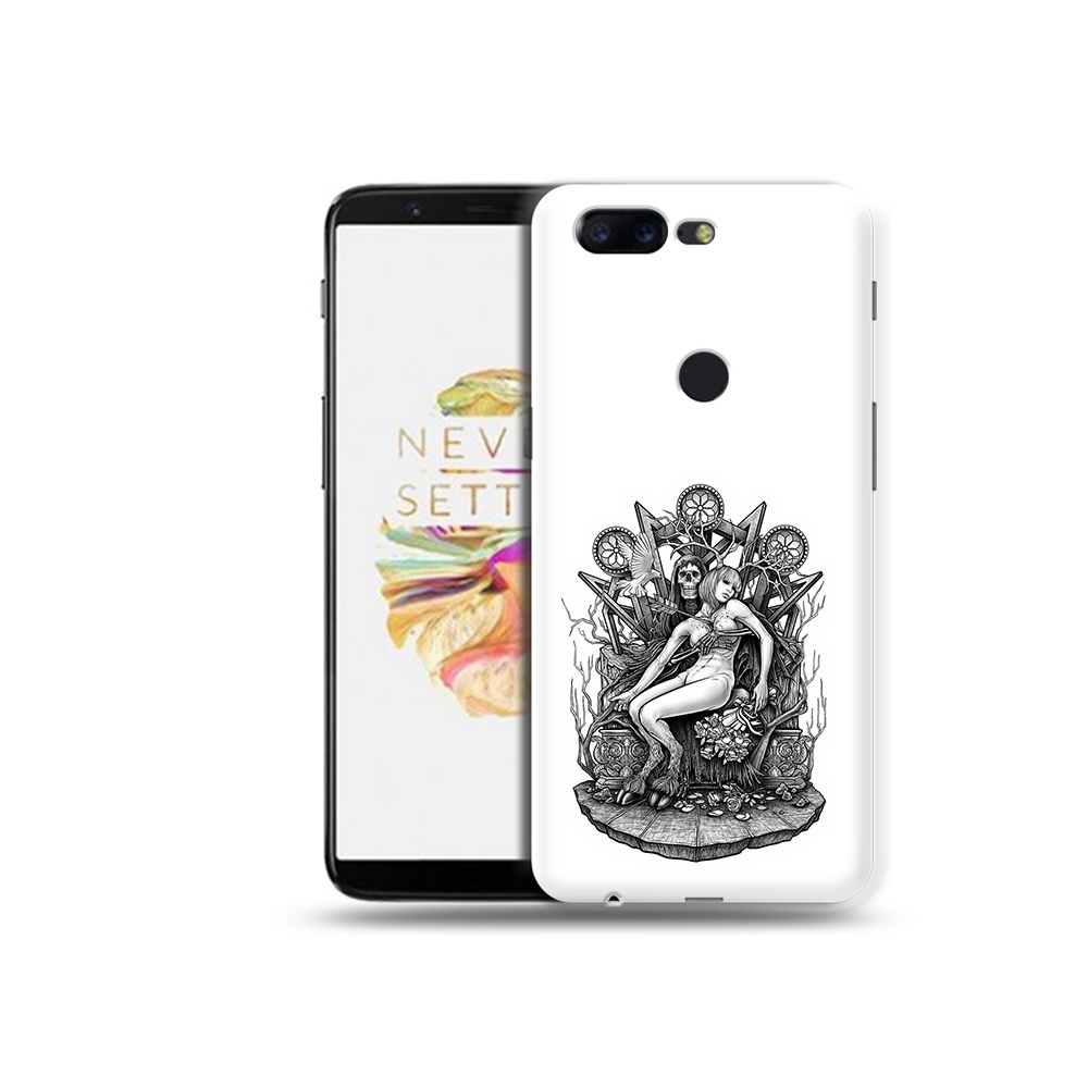 Чехол MyPads Tocco для OnePlus 5T девушка на троне