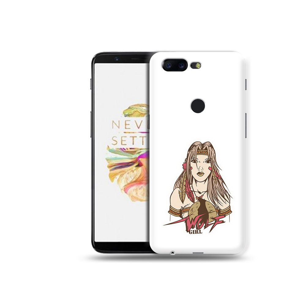 

Чехол MyPads Tocco для OnePlus 5T девушка волк, Прозрачный, Tocco