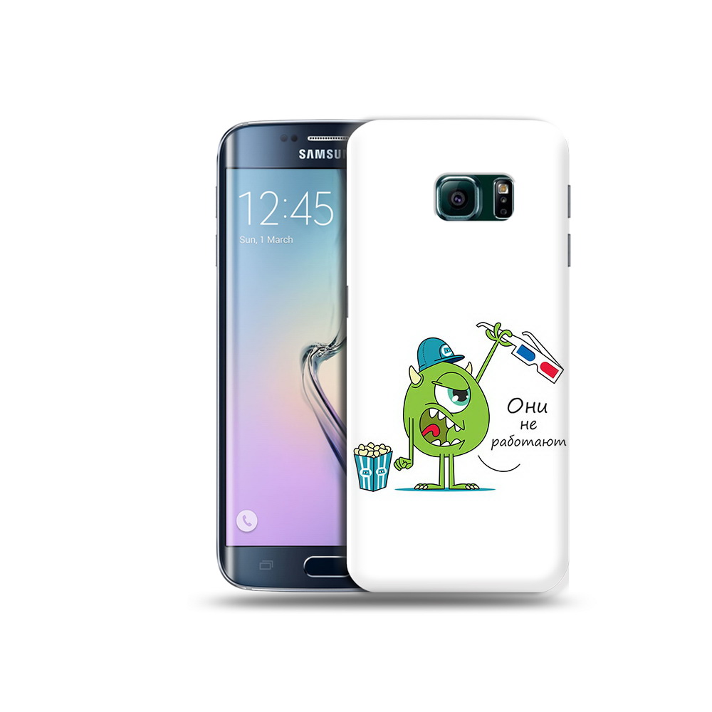 

Чехол MyPads Tocco для Samsung Galaxy S6 Edge Очки не работают, Прозрачный, Tocco