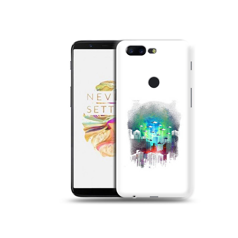

Чехол MyPads Tocco для OnePlus 5T город в свечении, Прозрачный, Tocco