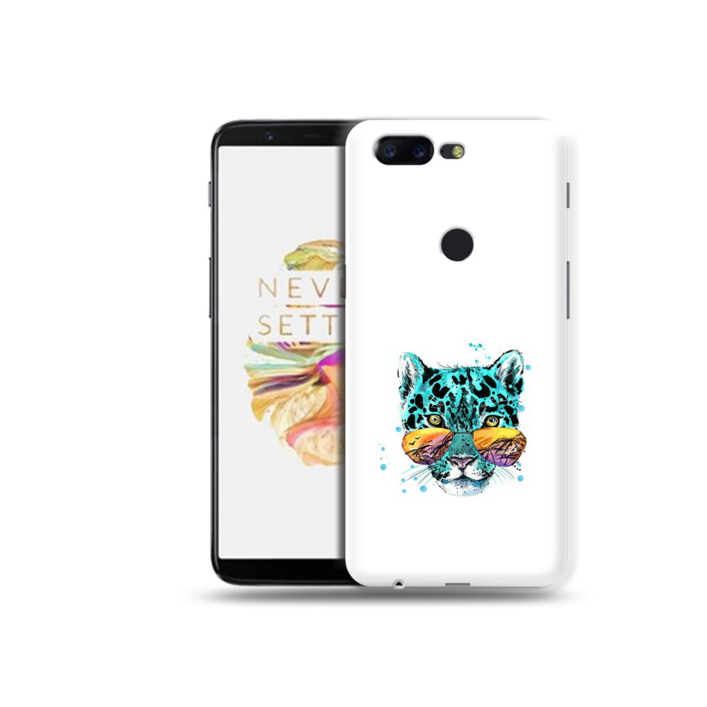 

Чехол MyPads Tocco для OnePlus 5T голубой лео, Прозрачный, Tocco