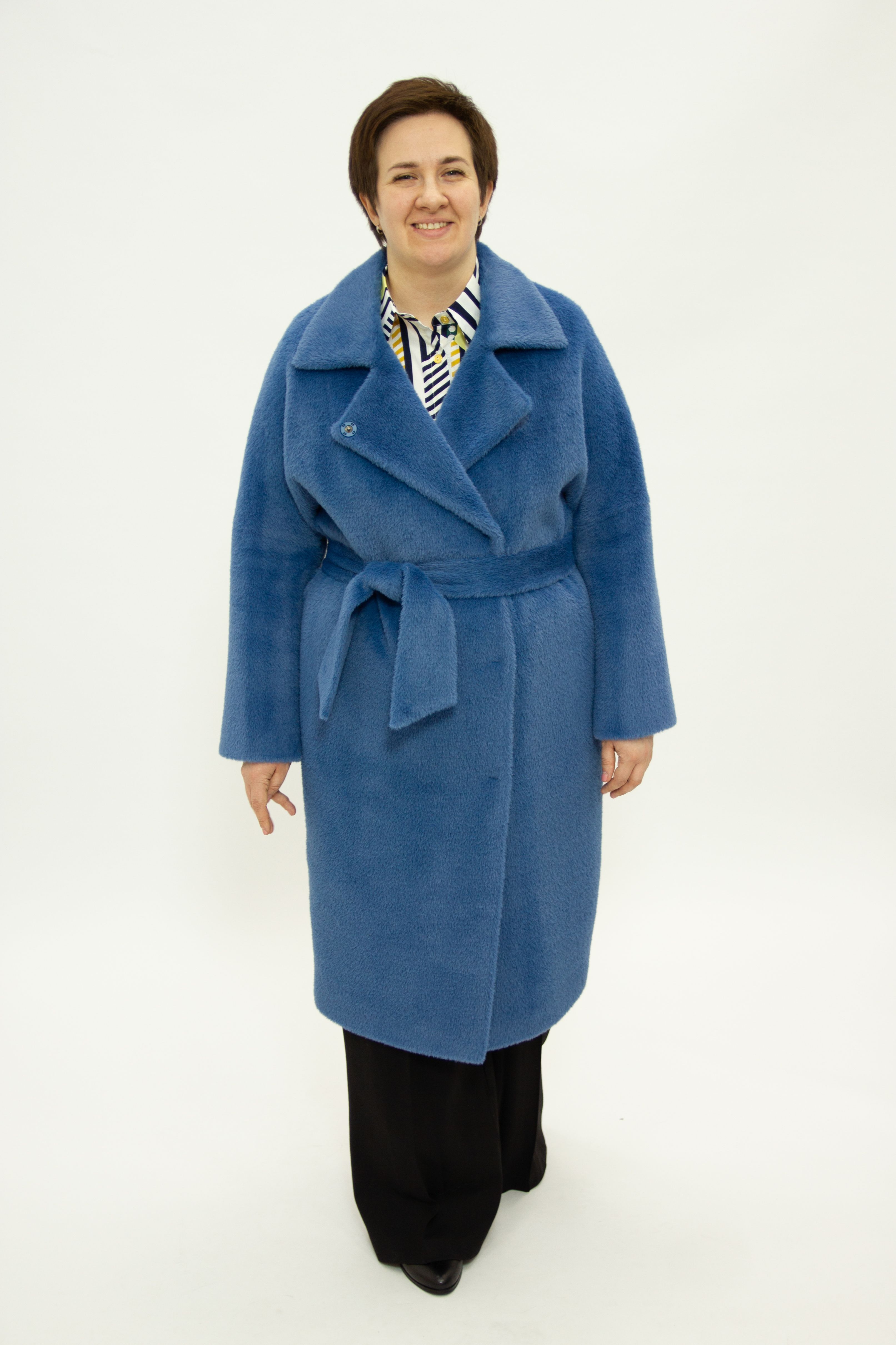 

Пальто женское 365 clothes DM-НАПОЛИ синее 42 RU, Синий, DM-НАПОЛИ