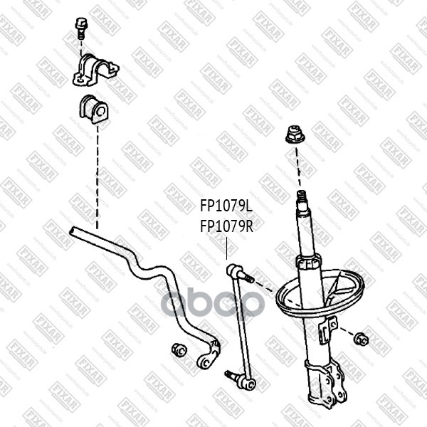 

Тяга Переднего Стабилизатора R Lexus Rx I 300 97-03Toyota Camry 96-01 Fixar Fp1079R Fixar